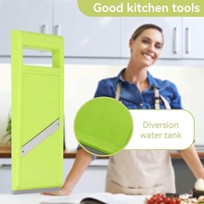 Manual Kitchen Slicer - Handheld Food Slicer for Vegetables, French Fries, Potatoes and Chips