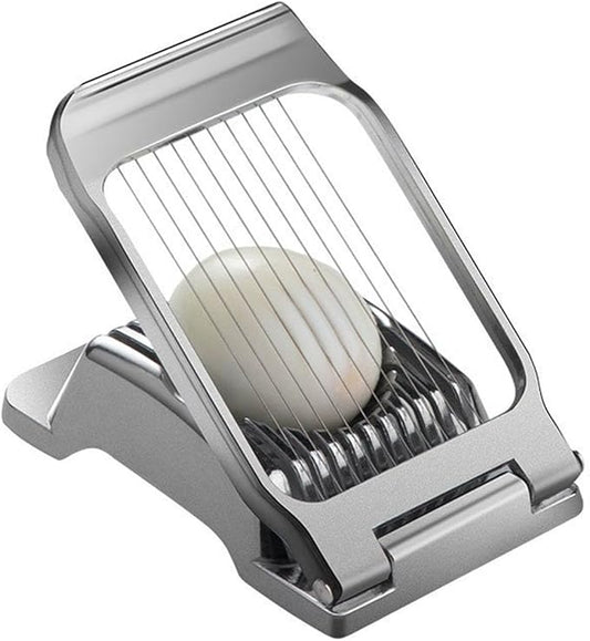Egg Slicer for Hard Boiled Eggs Egg Cutter Strawberry Slicer Heavy Duty Aluminium Tomato Slicer Stainless Steel Wire Multipurpose Egg Slicer Dicer Fruit slicer for Kitchen and Dining