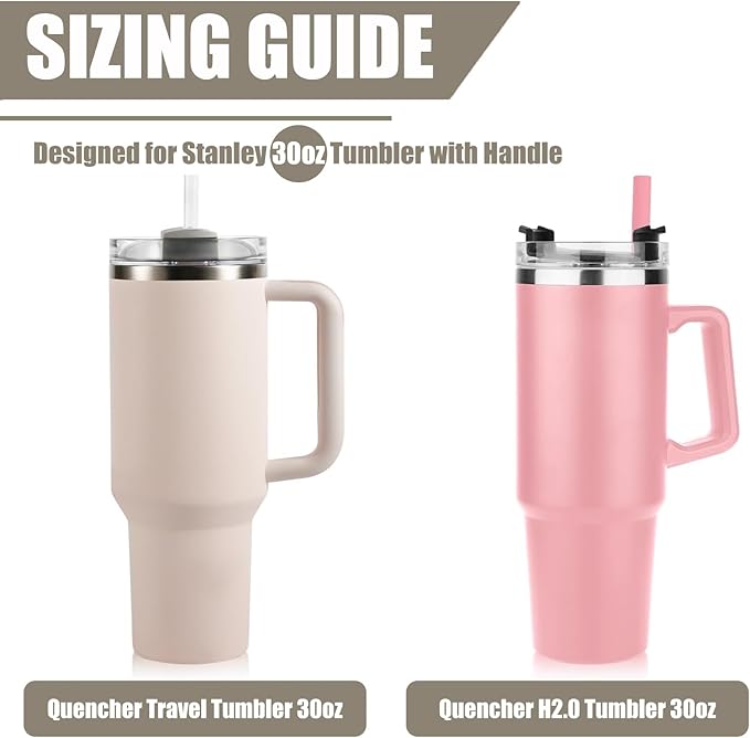 Snack Bowl with Lid for Stanley 30 oz Tumbler with Handle, Silicone Snack Tray Snack Ring for Stanley Cup Accessories, Suitable for Car Cup Holder or Outdoor, Cream