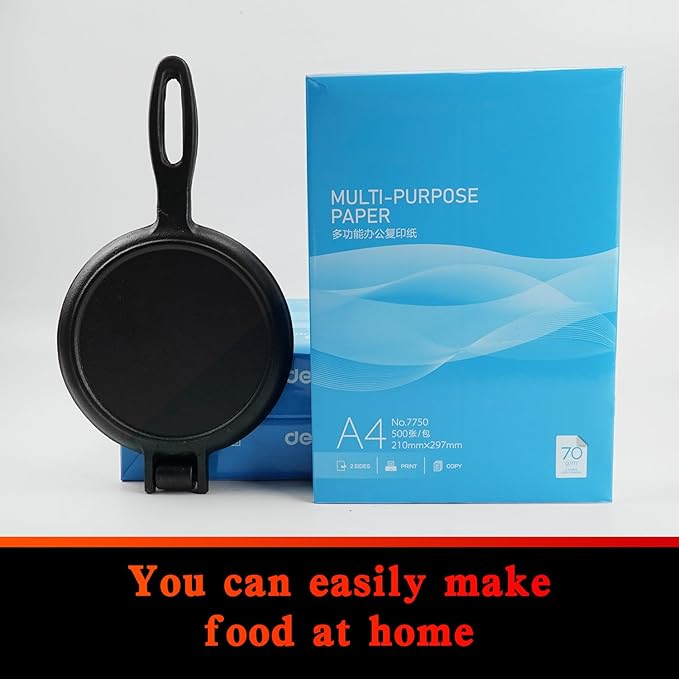 7 Inch Round Cast Iron Waffle Iron Plant oil care Two Piece Hinged Non Electric Waffle Maker For Commercial Breakfast Kitchens