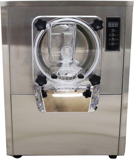 Ice Cream Maker Commercial Hard Serve Ice Cream Machine Stainless Steel 110V 25-30L/H Ice Cream Makers Countertop for Milk Tea shops Western Restaurants Supermarket Bars