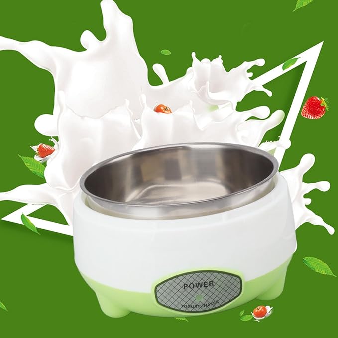 Haofy 15W Yogurt Maker Stainless Steel Container for Homemade DIY Yogurt Making with Energy Saving Heating Suitable for Families Easy to Use for Yogurt Preparation at Home