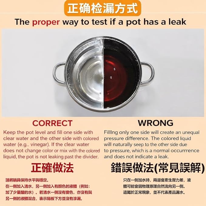 YONGXIN Electric Hot Pot 30cm with Divider 304 Stainless Steel, 1400W Dual-Sided Shabu Hot Pot, 5 Liters (HS-160BU)
