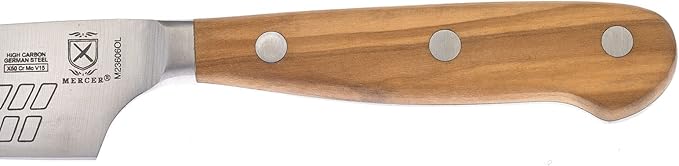Mercer Culinary Renaissance Olive Wood Hard Cheese Knife, 4.75-Inch