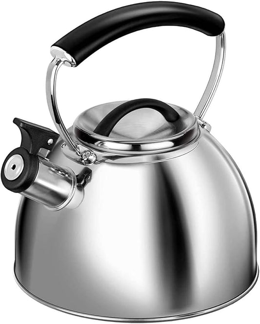 SMILE MCN-11P Non-Electric Kettle, For All Types Of Cookers, Including Inductive, 3 L, Stainless Steel, Unheated Handle, Required Temperature Will Inform Whistle, Color Inox