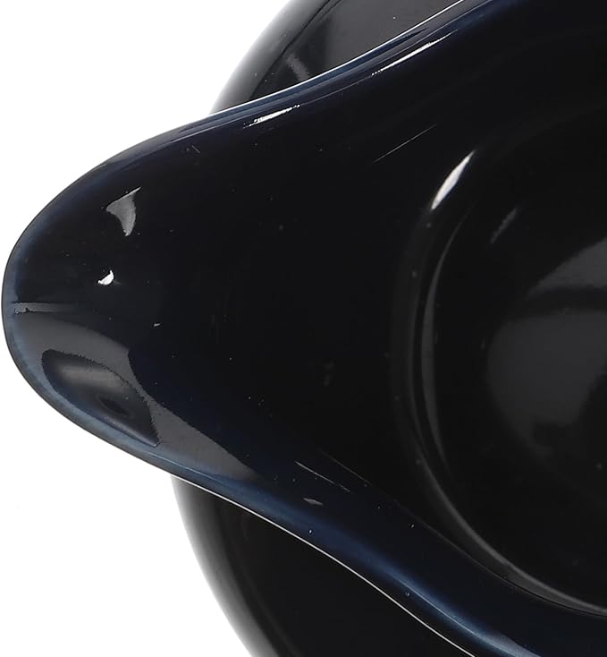 BESTOYARD Ceramic Milk Pot Sauce Boat with Handle 4.72X3.54X2.36In Multi-Function Gravy Boat for Home Kitchen Dining Easy Pour Sauce Cup