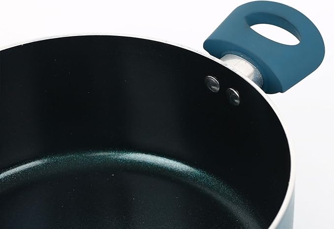 Prime Cuisine 5 QT Dutch Oven with Lid, Nonstick Cookware, Soft Touch Handles, Induction Base, Ideal for Stews, Soups, and Roasts