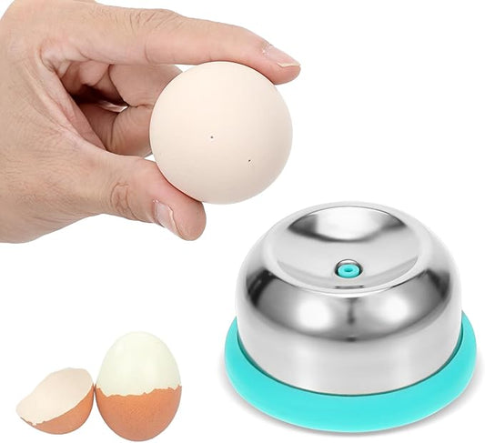 Egg Piercer with Retractable Pin, Stainless Steel Egg Poker for Hard Boiled Eggs, Great Eggshell Peeler Tool to Get Good Hard Boiled Eggs, Egg Piercer Hole Seperater for Quick Peel Anti-Burst
