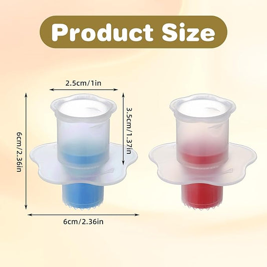 2Pcs Cupcake Corer, Cupcake Filler Tool for Muffin Cake Pastry, Pastry Divider Fruit and Vegetable Pitter Tool for Home and Kitchen (Red,Blue)