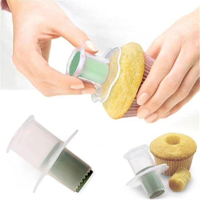 1Pc Cupcake Corer Decorating Divider Pastry Corer Model Cake Filler Corers Corers and Pitters Fruit and Vegetable Tools（Random Color）