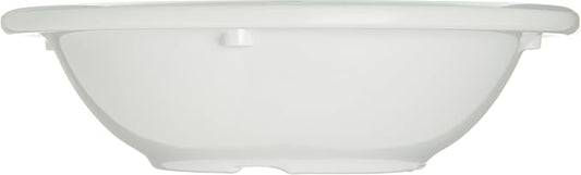 Carlisle FoodService Products Kingline Reusable Plastic Bowl Fruit Bowl with Rim for Home and Restaurant, Melamine, 4.75 Ounces, White