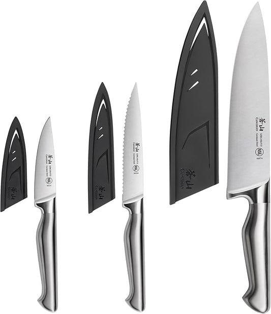 Cangshan Sanford Series 1027174 German Steel 3-Piece Knife Starter Set with Sheaths