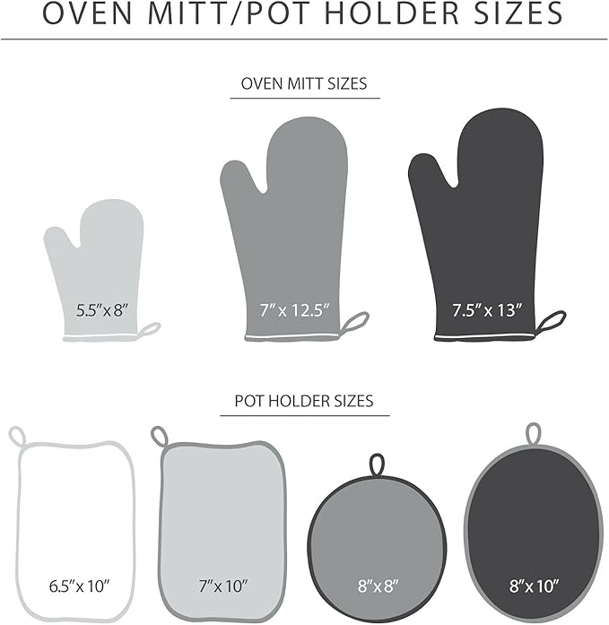 KITCHENAID Ribbed Soft Silicone Oven Mitt 2-Pack Set, 7.5"x13", Orange Sorbet