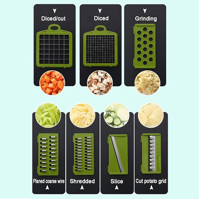 axGear Multifunction Vegetable Slicer Vegetable Food Cutter Onion Chopper