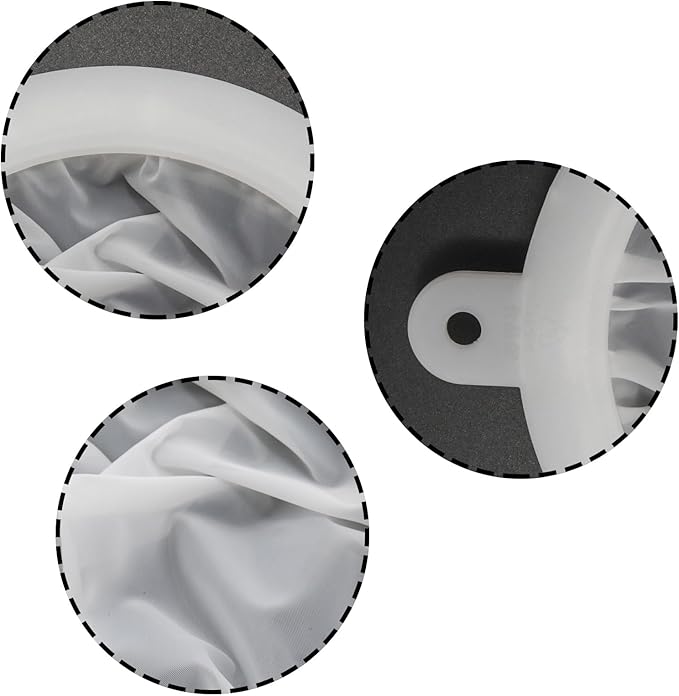 Pine & Linen 1pcs 13cm/5.12inch 300Mesh Fine Filter Strainer,Food Strainer Fine Meshs,Plastic Mesh Colander for Cooking Oil/Milk/Juice/Wine/Coffee