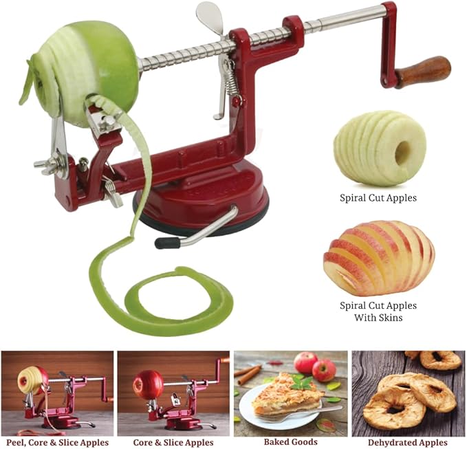 Corer, Slicer, Pie Maker, Stainless Steel Blades, Red VKP1010