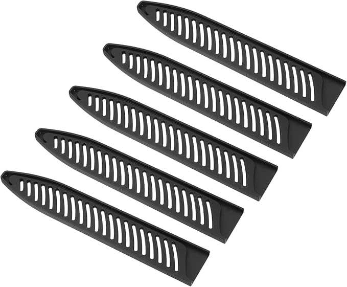 PATIKIL PP Safety Knife Cover Sleeves for 8" Carving Knife, 5 Pack Knives Edge Guard Blade Protector Universal Knife Sheath for Kitchen, Black