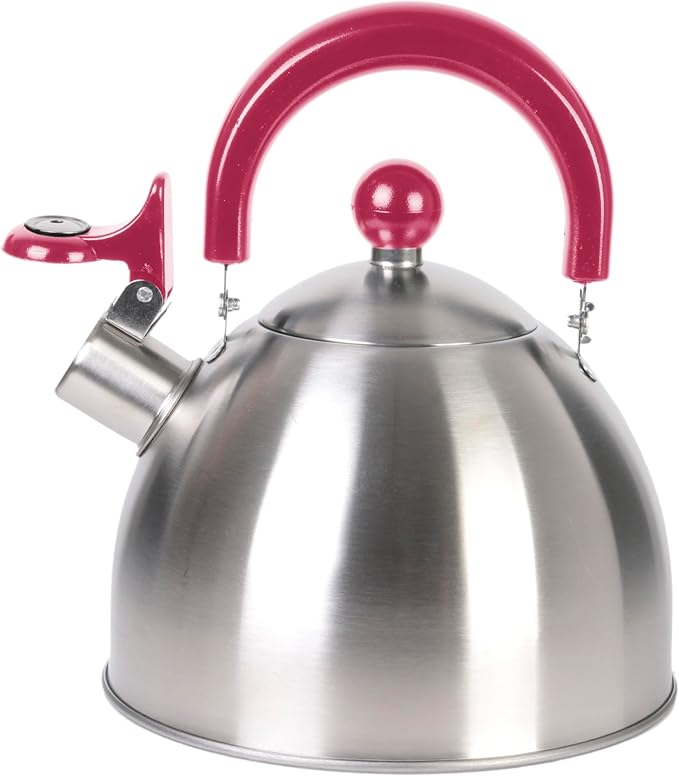 Cuisy KC2118 Stainless Steel Kettle 20.5 x 18.3 x 21.3cm 1.5L White/Red/Green/Black