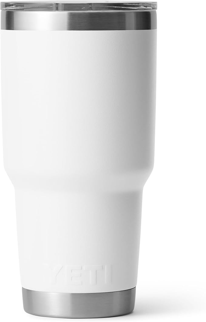 YETI Rambler 30 oz Stainless Steel Vacuum Insulated Tumbler w/MagSlider Lid, White