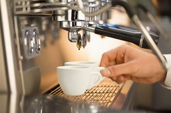 2.5 oz / 75 ml Pure White Ceramic Espresso Cups, Set of 2, Demitasse Espresso Mugs
