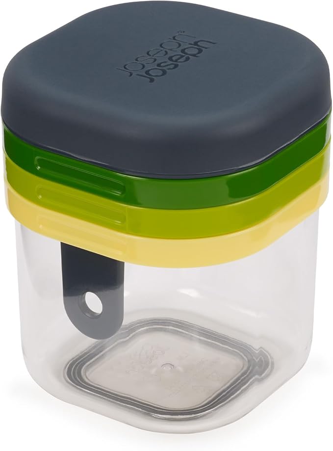 Joseph Joseph Multi-Prep Mini, 3-in-1 Compact space saving Vegetable Chopper & Dicer, Egg Slicer, 3 Stainless Steel Wire cutters