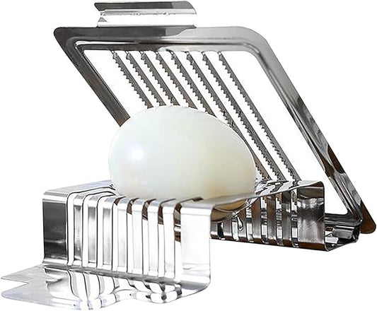 Egg Slicer for Hard Boiled Eggs Multipurpose Hard Boiled Egg Slicer Egg Cutter Stainless Steel Eggs Slicers for Kitchen Restaurant Egg Cutter for Soft Boiled Eggs Food Slicer Kitchen Tools