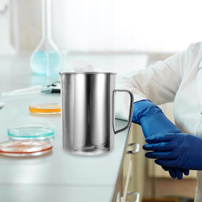 1000ml Milk Frothing Pitcher Stainless Steel Metal Milk Jug with Scale for Coffee Matcha Latte Cappuccino