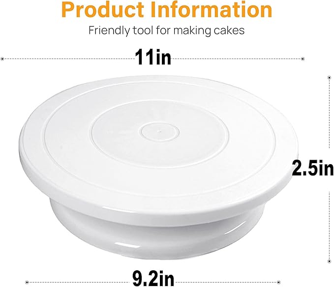 Cake Decorating Turntable,Cake Decorating Supplies Revolving (1 PCS)