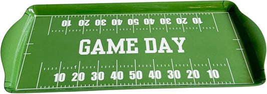 Sprinkles & Confetti Premium Football Melamine Serving Tray Reusable & Durable Platter for Game Day, Tailgates, Birthdays, Sports Parties Ideal for Appetizers, Charcuterie, Cupcakes & Snacks