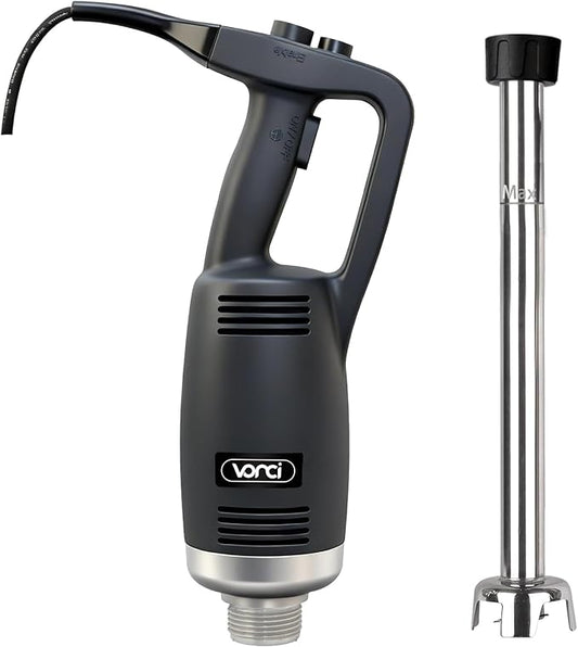 VONCI 750W Commercial Immersion Blender, Handheld Stick Mixer with 18" Detachable Shaft, Variable Speed 8000-19000RPM, Sharp SUS Blade, Extra Heavy Duty Hand Mixer for Restaurant Kitchen.