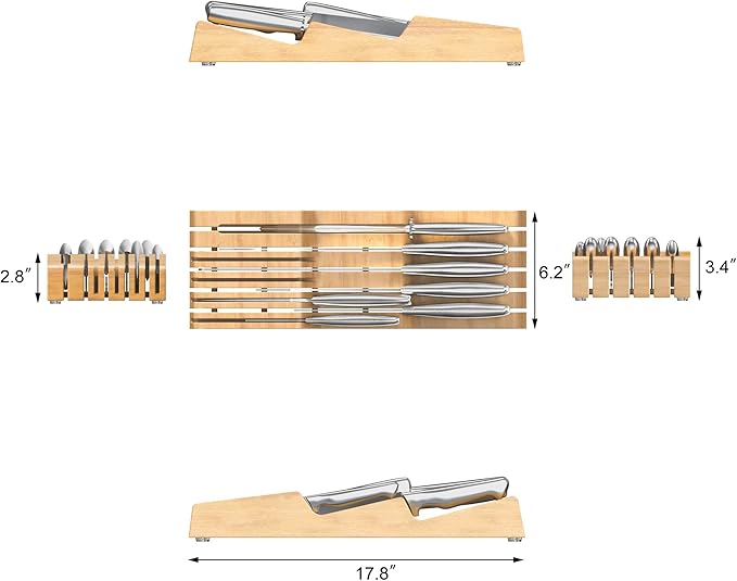 Cangshan Sanford Series 1027143 German Steel 8-Piece BBQ Knife In Drawer Set