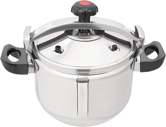 22L /5.8 Gal Pressure Cooker, 201 Stainless Steel Polishing Pressure Pot 5/7/9/11/22/26/40L 60Kpa High Safety Large Capacity Pressure Cooker with Easy Lock Lid Dishwasher Safe (22L)