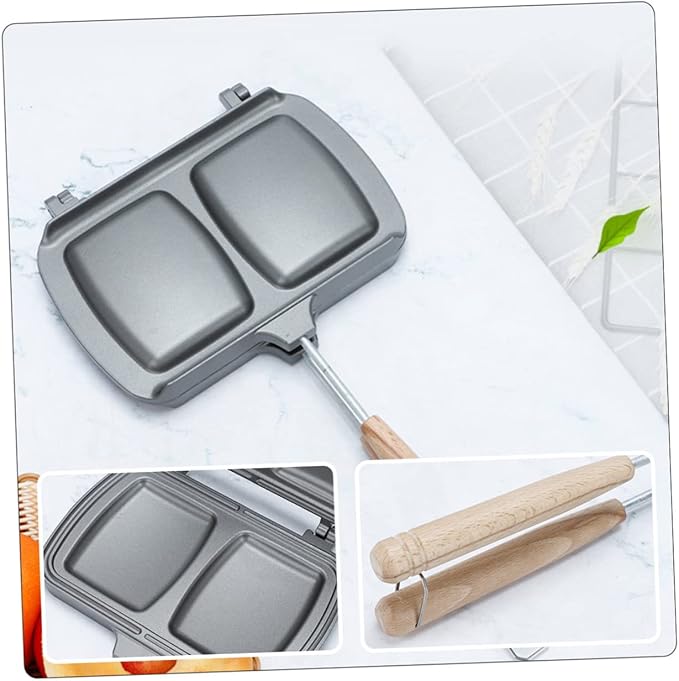 Double Sided Frying Pan Sandwich Fry Pan Stovetop Press Breakfast Sandwich Maker