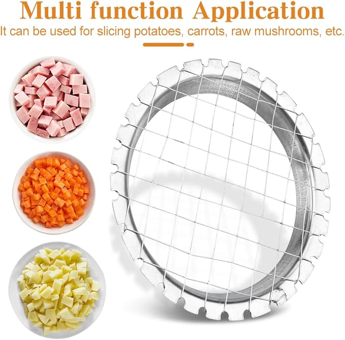 Egg Chopper Stainless Steel Egg Slicer Fruit Cube Salads Cutters Tomato Cutter Potato Cutter as pictures
