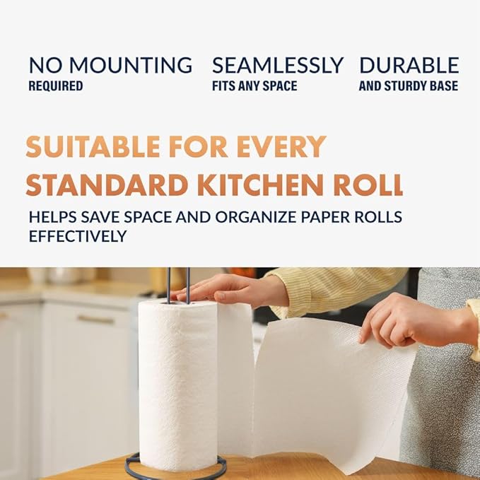 Newhouse 8-Pack Paper Towel Holder NHPTH-001-8PK, Dining Table, Kitchen Table or Countertop Paper Towel Holder, Great Apartment Essential, Home and Kitchen Décor