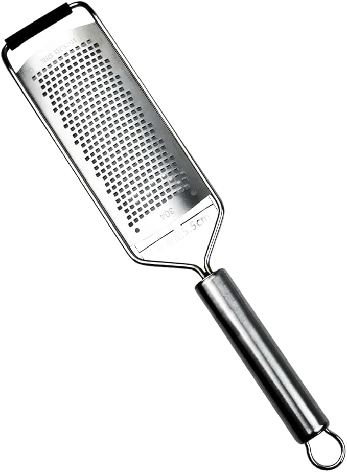 Stainless Steel 12 inch Cheese Grater, vegetable & Fruit grater Zester, Kitchen Tool Lemon Metal Zester with handle.