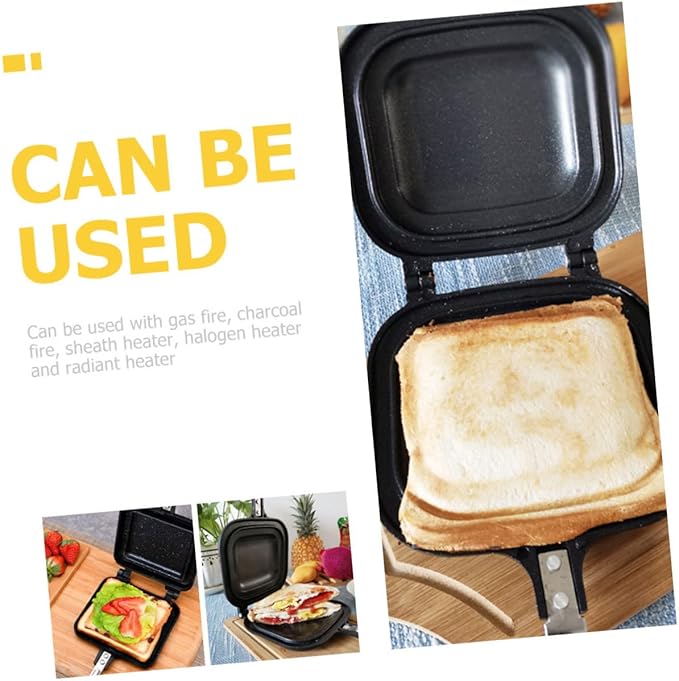 Sandwich Baking Pan Stovetop Sandwich Maker Grill Press Tool for Effortless Breakfast and Snack Preparation for Grilling Delicious Sandwiches at Home