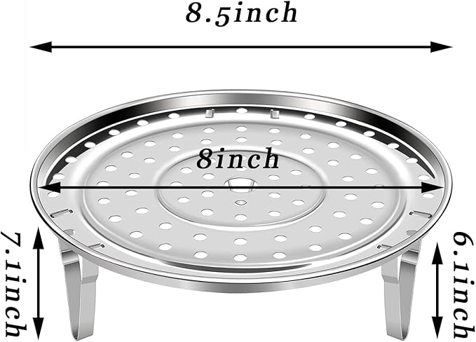 Steamer Rack for Cooking,Stainless Steel Steaming Rack,Steam Tray with Removable Legs for Instant Pressure Cooker Multi-functional Steamer Basket