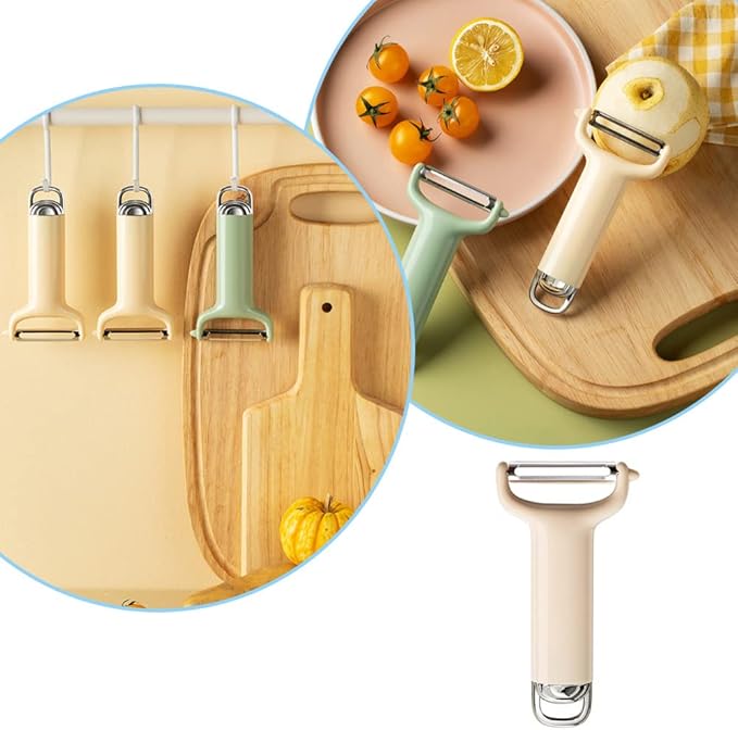 Kitchen Potato Peeler 420 Stainless Steel Sharp Y Peeler Multifunctional Good Grip Vegetable Peeler with Hanging Design for Fruit Carrot Zucchini Cucumber Potatoes