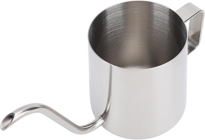 Pour Over Coffee Kettle, Gooseneck Kettle, 304 Stainless Steel, 350ML, for Camping, Outdoor, and Travel Use, Durable, Compact Design with Gooseneck Spout for Precision Brewing