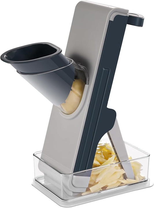 Safe mandoline slicer and chopper for kitchen, FEICO multifunctional vegetable cutter for vegetable veggie potato