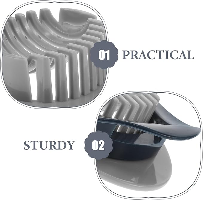 PRETYZOOM Egg Slicer Egg Dicer Navy Multipurpose Kitchen Cutter Petal and Slice Function Food-grade Plastic and Cooking