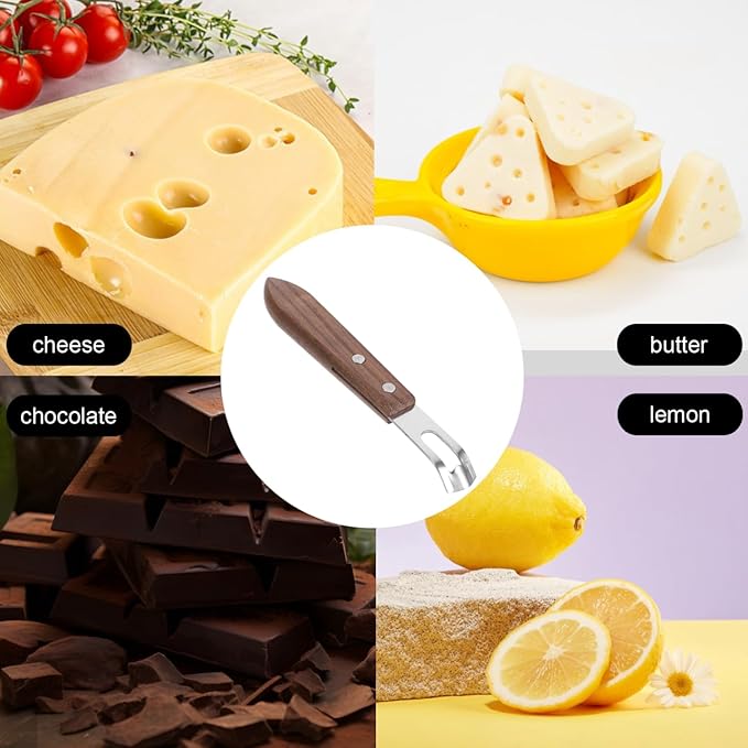 Garneck Stainless Steel Cheese Grater and Lemon Zester Set 2-Piece Handheld Fruit Vegetable Grater for Kitchen Use Washable and Easy to Clean
