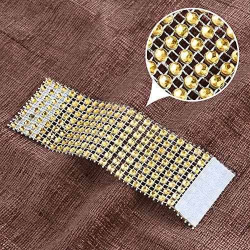 Accmor 100pcs Napkin Rings, Gold Napkin Rings Buckles for Table Decorations, Wedding, Dinner, Party, DIY Decoration