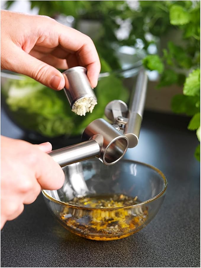 Ikea KONCIS Garlic Press, Stainless Steel, Pack of 1