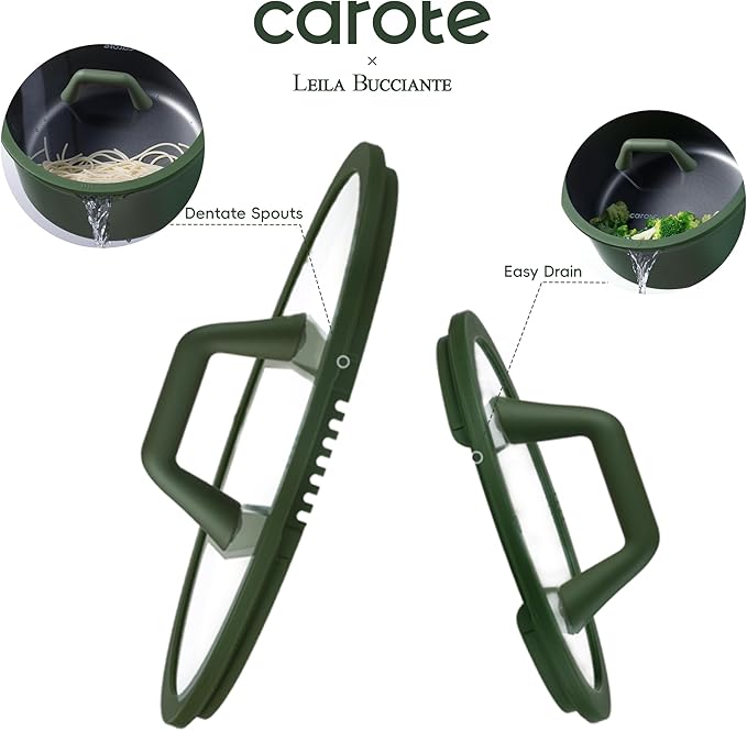 CAROTE 31PCS Pots and Pans Set, Nonstick Cookware Set Kitchen Non Stick Induction Titanium Cookware Non-toxic Granite Cooking set