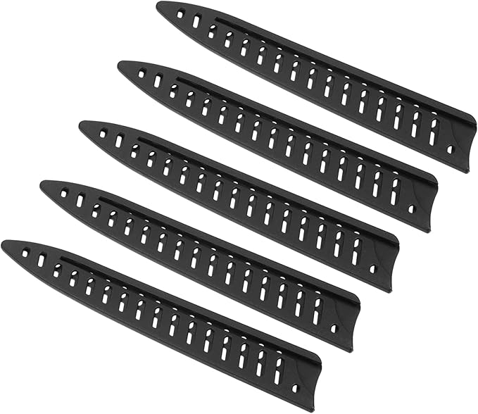 PATIKIL PP Safety Knife Cover Sleeves for 8" Carving Knife, 5 Pack Knives Edge Guard Blade Protector Universal Knife Sheath Portable for Kitchen, Black