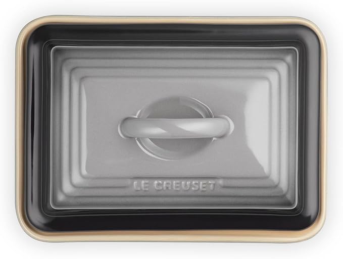 Le Creuset Stoneware European Butter Dish, Oyster