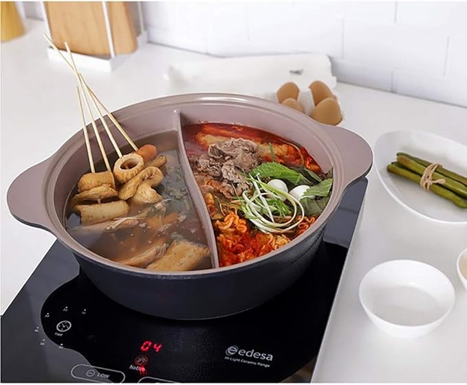 IH Shabu Shabu 28 cm Double Coated Ceramic Stock Pot