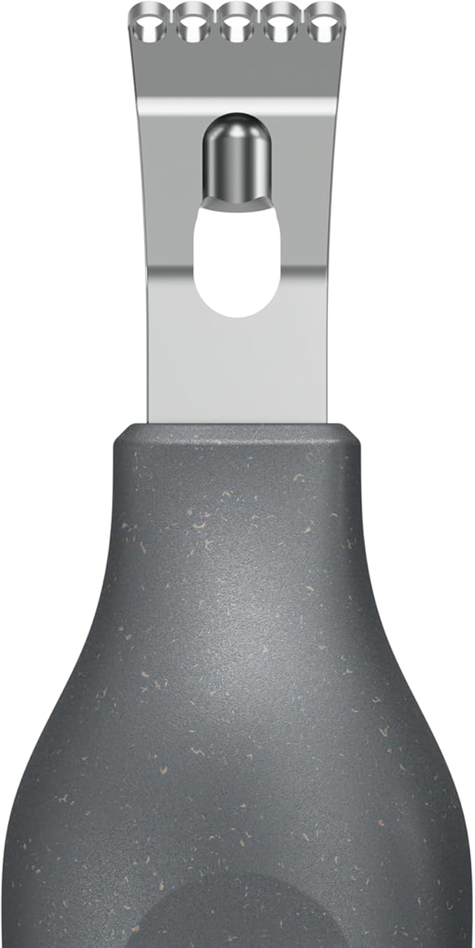 Zyliss 2 in 1 Zester, Citrus Grater/Zester with Coarse and Fine Zests, Sustainable Wheat Straw Handle/Stainless Steel, Dishwasher Safe